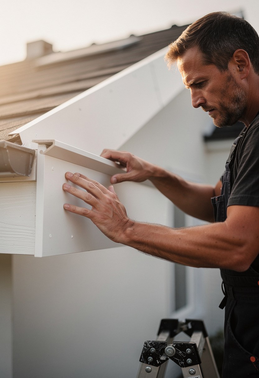 Straight Gutter Installation